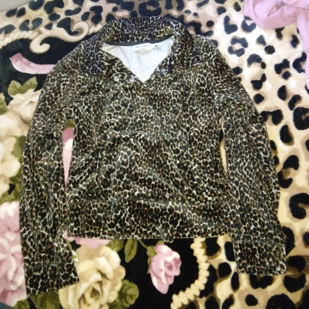 leopard print Juicy Couture tracksuit set